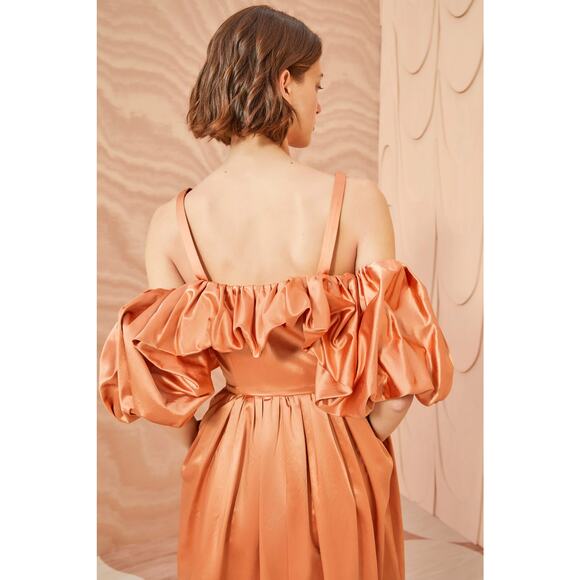 NWT Ulla Johnson Lelita Dress in Copper Size 2 - Picture 3 of 16